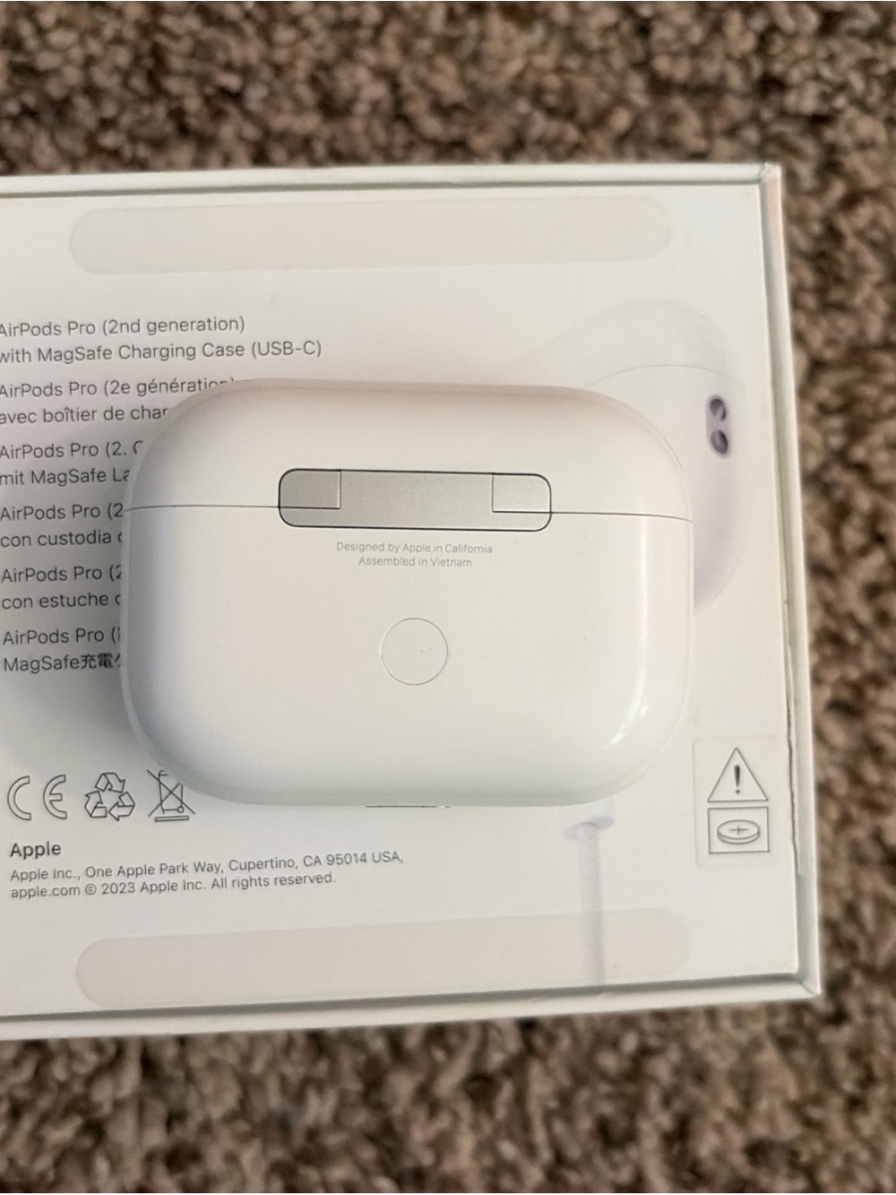 Apple Airpods Pro 2nd Generation Gen 2 with Magsafe USB-C Charging-Model A3048 - Picture 13 of 16